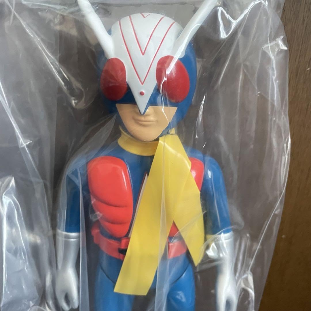 無版権 ライダーマン ソフビ 仮面ライダー 高27cm 檢 ライダーマン  