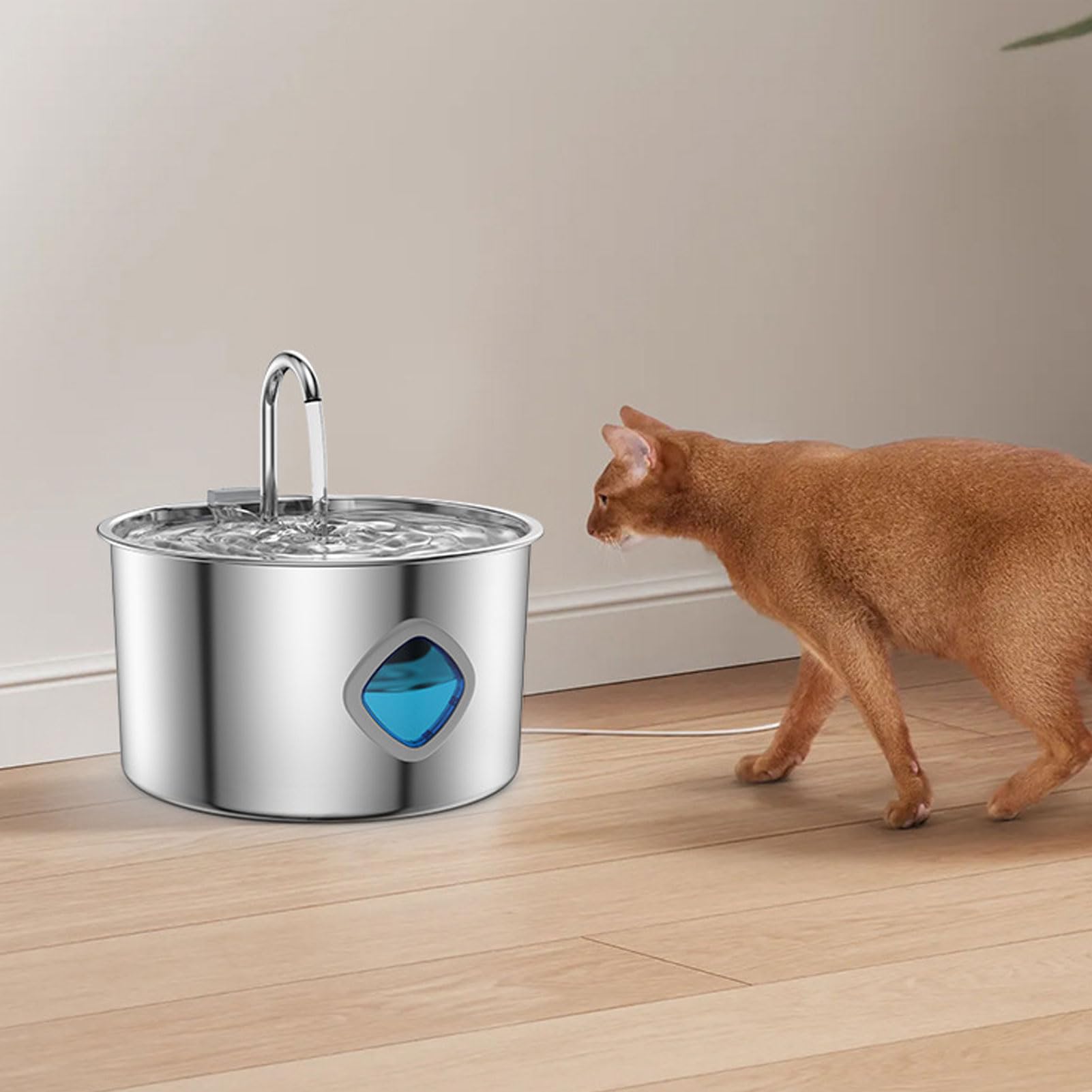 Zunate 3.2L Automatic Stainless Steel Fontanella per Animali Domestici