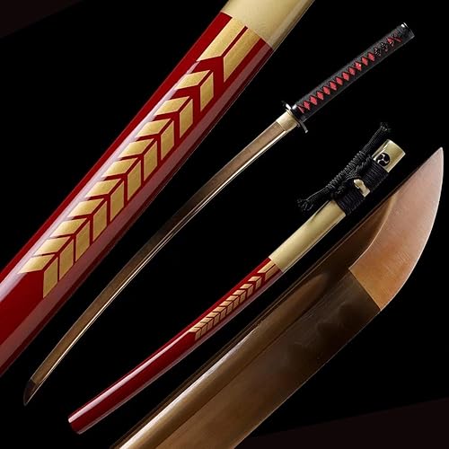 Espada samurái japonesa auténtica hecha a mano de acero de alto carbono 1095 de espiga completa real afilada dragón Katana Cool Sword lista para