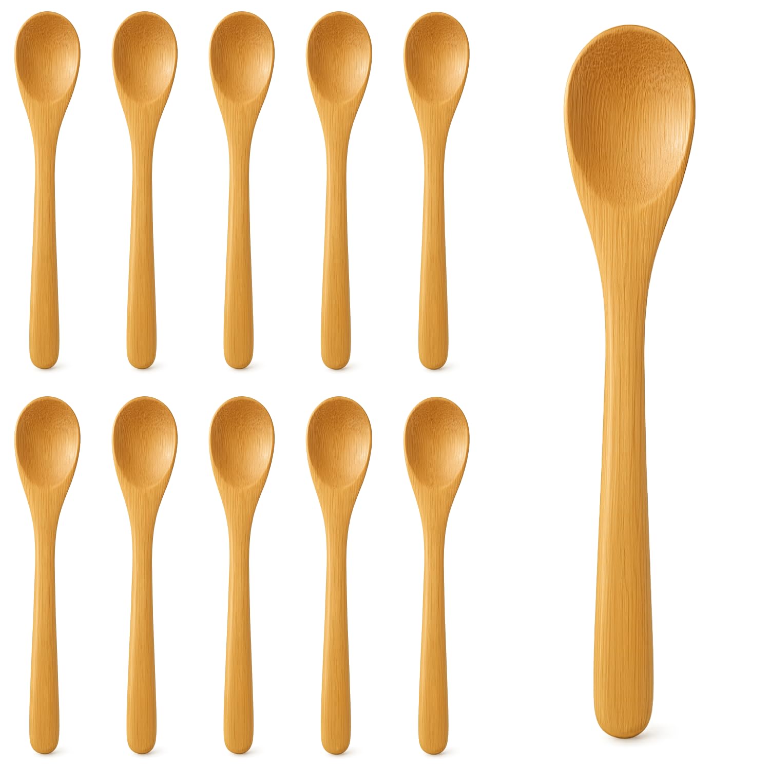 Amazon.com: JapanBargain 3805, Bamboo Spoons for Eating Mixing Amazon.com: JapanBargain 3805, Bamboo Spoons for Eating Mixing