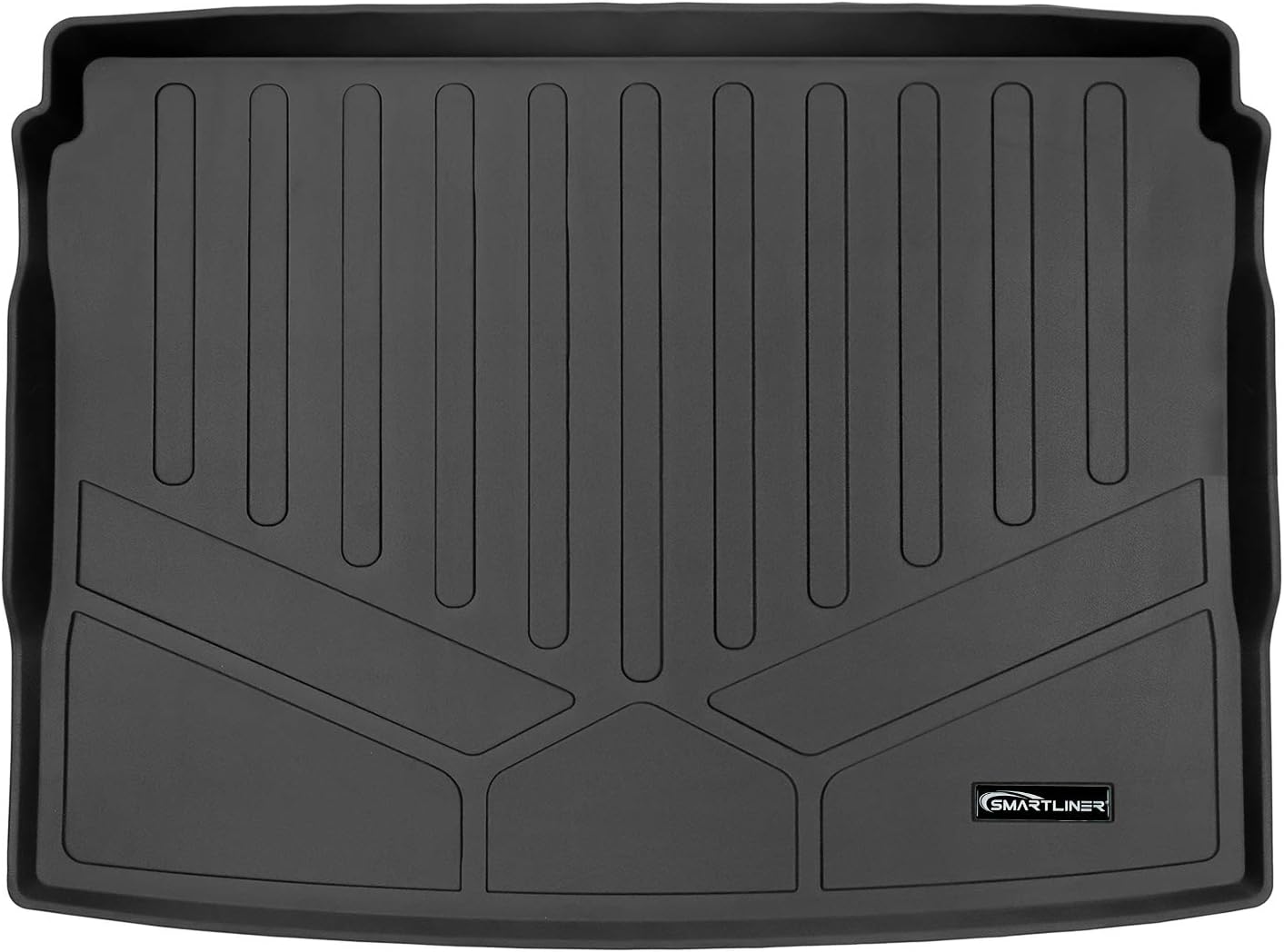 SMARTLINER Custom Fit All Weather Black Cargo Trunk Liner Mat Compatible with 2021