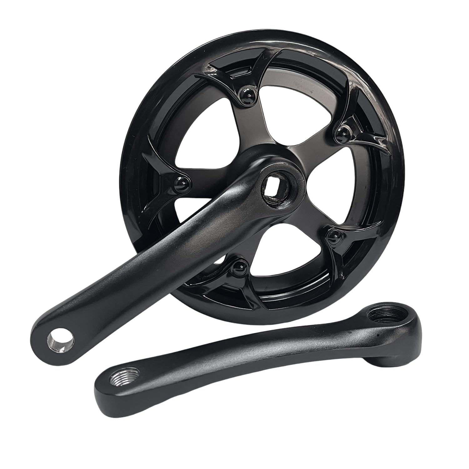 Juego de Bielas Bicicleta Foling 42T 152mm Carretera Piñón Placa Dientes Huecos