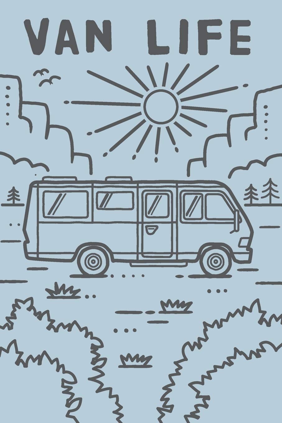 Van Life Journal.: Log Your Trips with this Retro Camper Van Notebook.