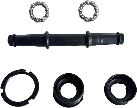 XYAUTO Bike Bottom Bracket Crank Axle Set, Bicycle Shaft Bottom Bracket Axle Square Taper | Include Bottom Bracket Cup Set for MTB bikes
