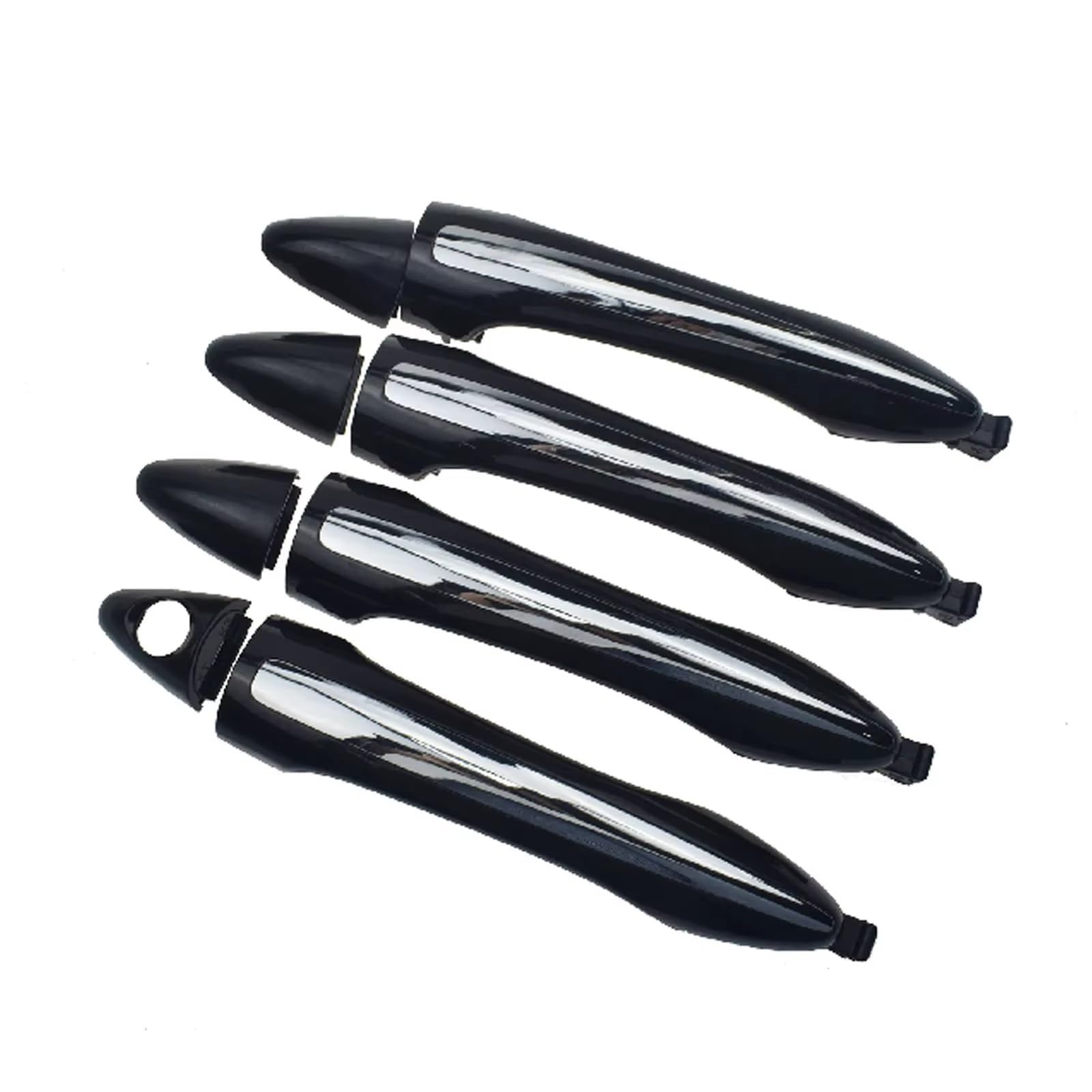 Byskjz One Color Car Exterior Door Handle For Kia For Forte For Cerato 2014 2018 82651A7020 82651A7021 Exterior Outside Outer Door Handle Set Chrome Front Rear Left Right(Set)
