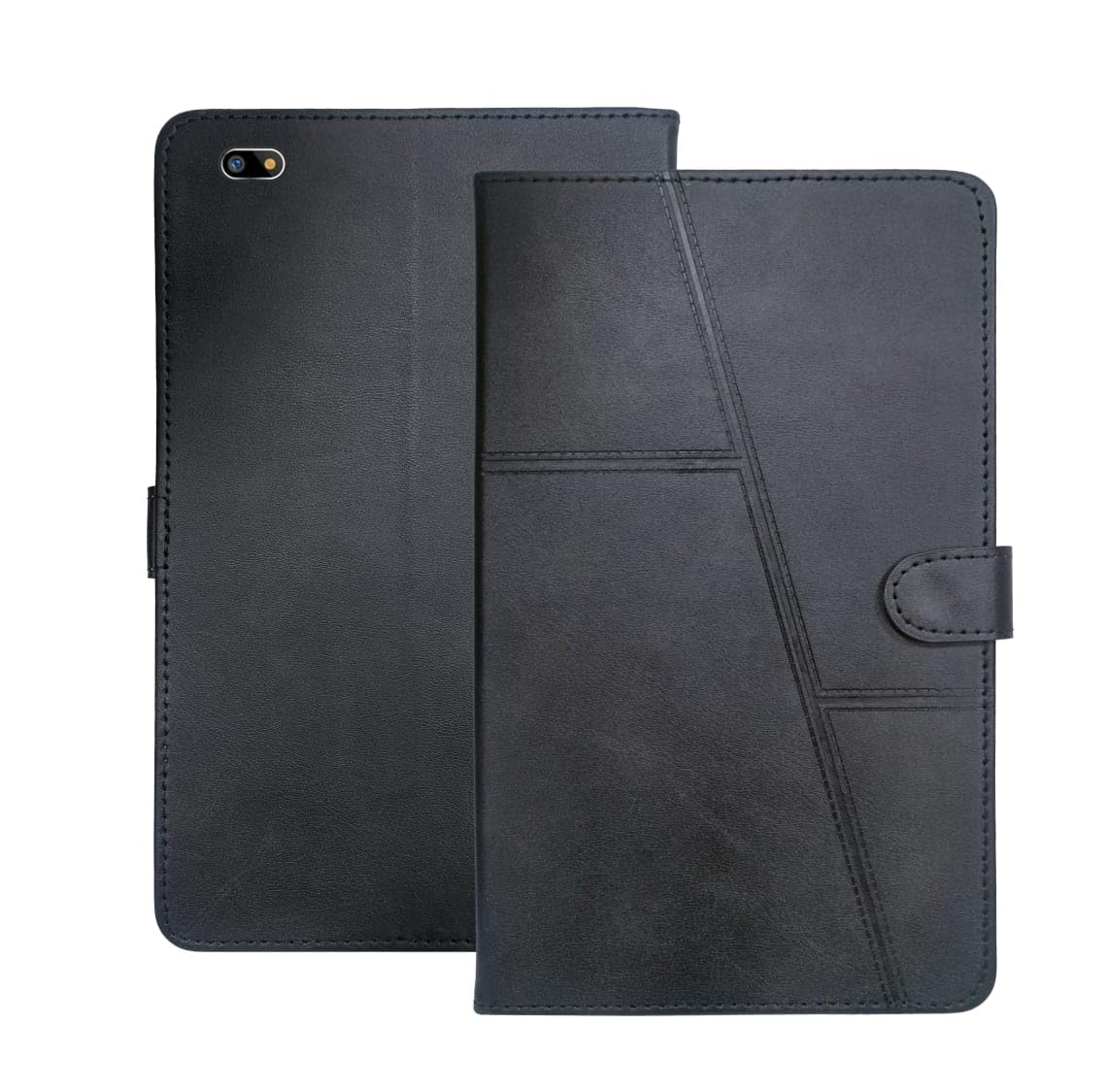 FLIP Tablet Cover for ACER ONE 8 T4-82L | 3 Pockets | Dual Protection Material | Strong Magnet | Ultra Durable (Black)-image-11