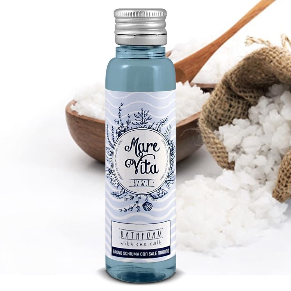 Flexi Amenities - Kit Cortesia bagno Marevita Linea Cortesia per Hotel e B&B Elegante e raffinata 32 ml, completa di shampoo, bagnoschiuma, crema corpo e saponetta monodose (10 Kit - 40 Totali)