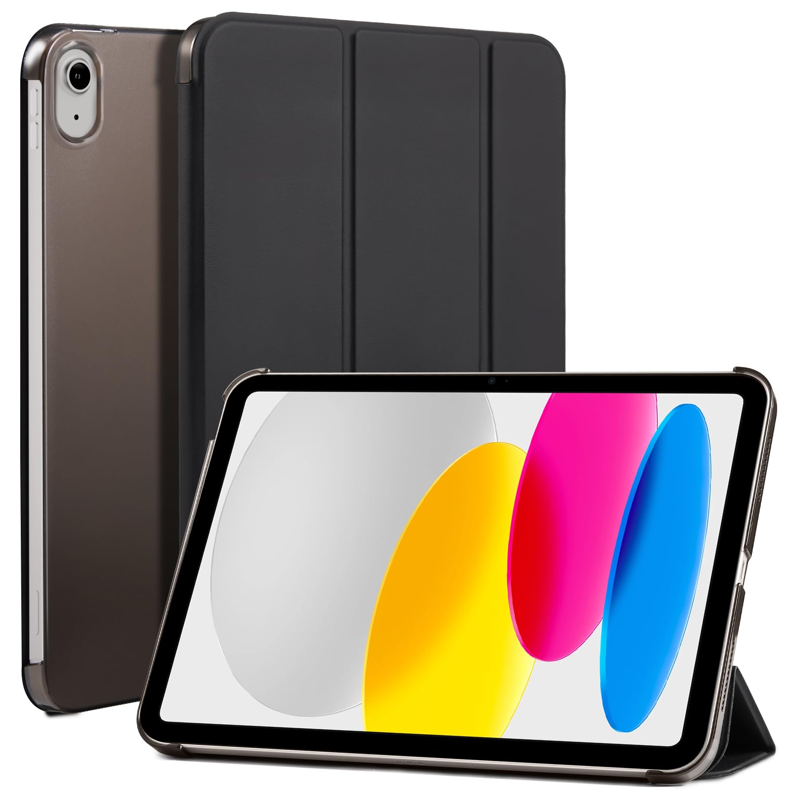 CoBak Funda para iPad A16 11.ª Gen 11" 2025 & iPad 10.ª Gen 10,9" 2022: Funda Fina con Parte Trasera rígida Transparente, Compatible con Touch ID, Fucsia — view 10