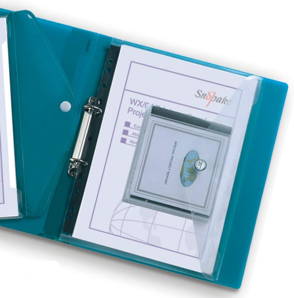 Snopake 13361 Polyfile A4 Ring Binder Wallet with CD Pocket Classic