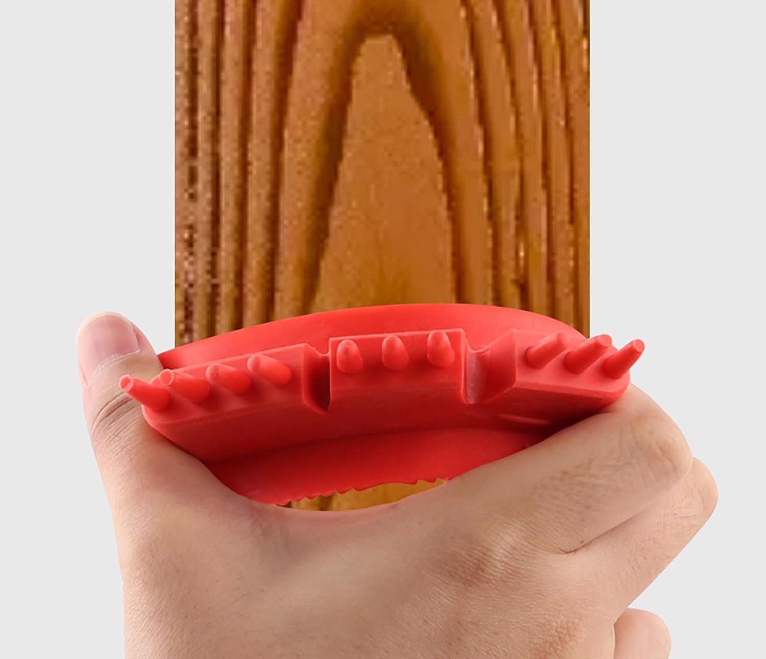 venalegno，rulli decorativi，Strumento per venature del legno, rullo strutturale, rullo per pittura, 4 attrezzi da pittura in gomma per decorazione da parete, per decorazioni da parete fai da te, rosso