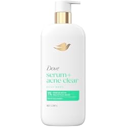 Dove Body Wash Acne Clear Clears & helps prevent acne 1% clearing salicylic acid acne treatment 18.5 Fl oz