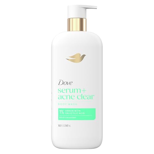 Dove Body Wash Acne Clear Clears & helps prevent acne 1% clearing salicylic acid acne treatment 18.5 Fl oz