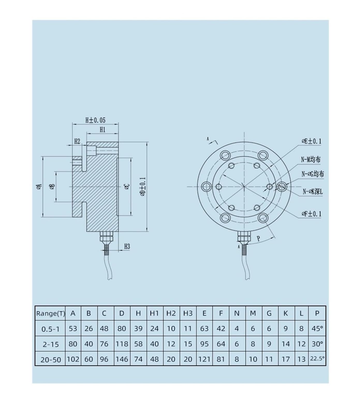 DYLF-106 czujnik ważenia szprychowego dynamometr przenośna maszyna do ważenia (3T)