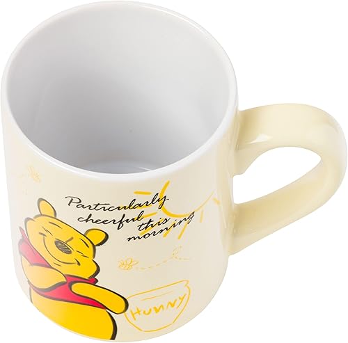 Miniatura 63 de Silver Buffalo Disney Winnie the Pooh - Taza de cerámica con diseño de hojas de otoño, 20 onzas Azul/Blanco,Taza de cerámica para caravana
