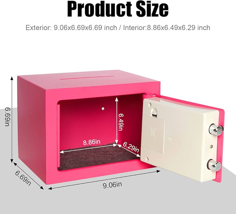 Parrency Security Digital Safe for Home Office,0.17 Cubic Home