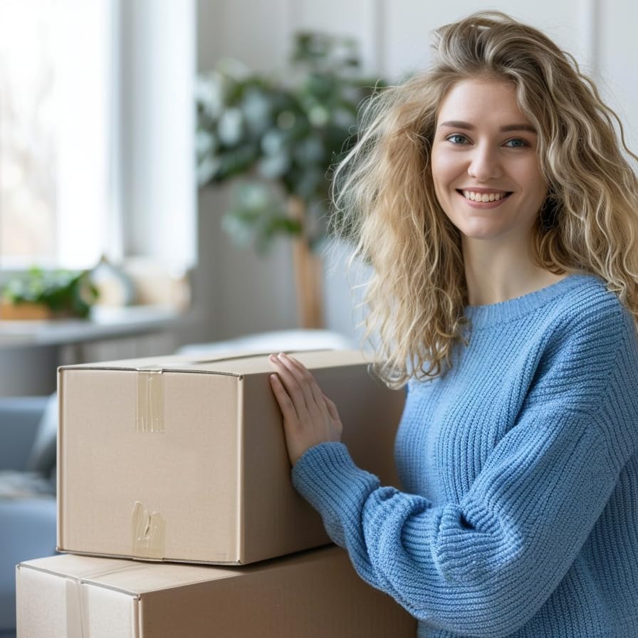 Double Wall Cardboard Shipping Boxes 457x457x305mm (18x18x12") Pack of 20 Medium Boxes Strong for Posting, Moving house, Packing and Postal Shipping Boxes Multi-Score Height