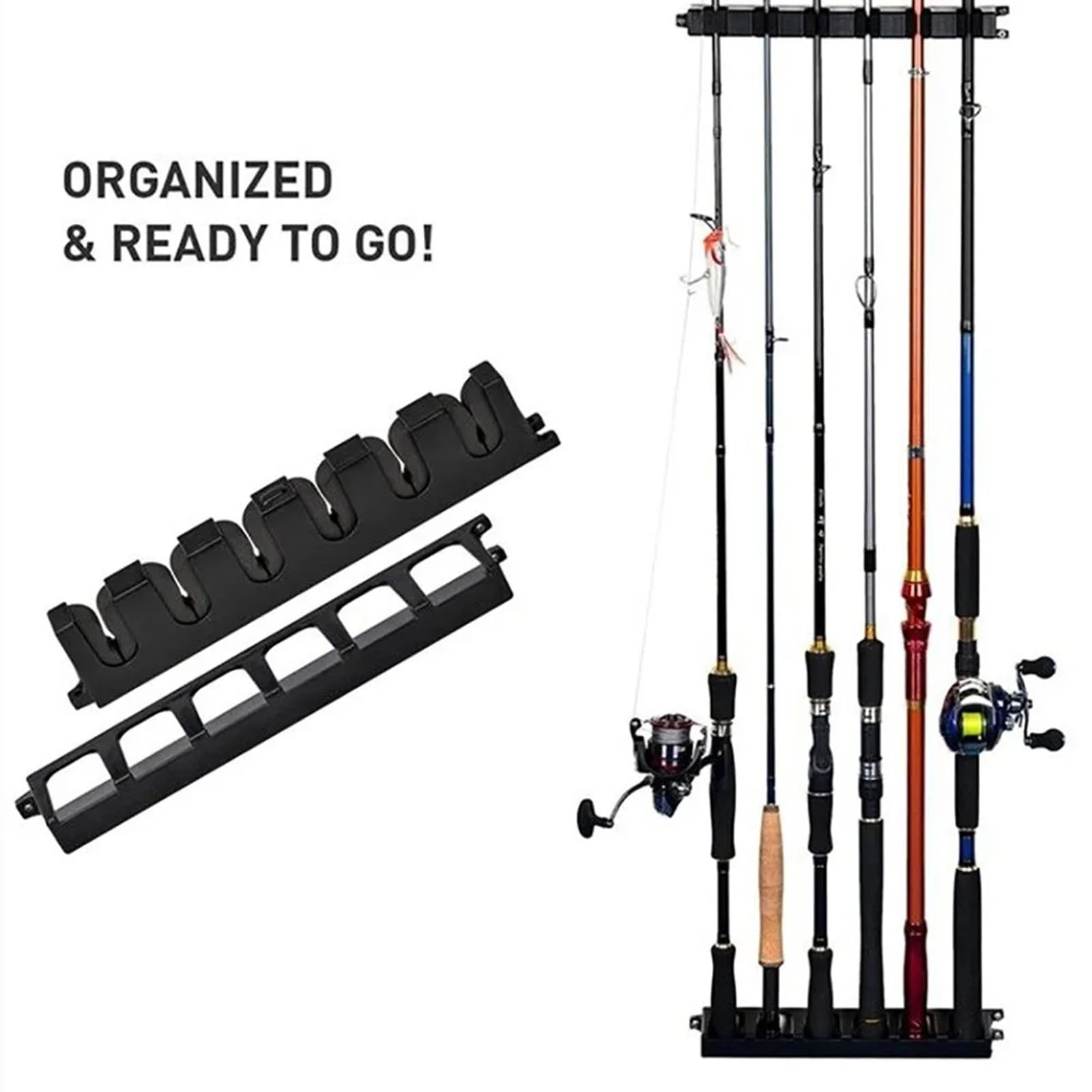 Soporte Vertical Para Cañas De Pescar, Soporte De 3 Eslabone | Cuotas