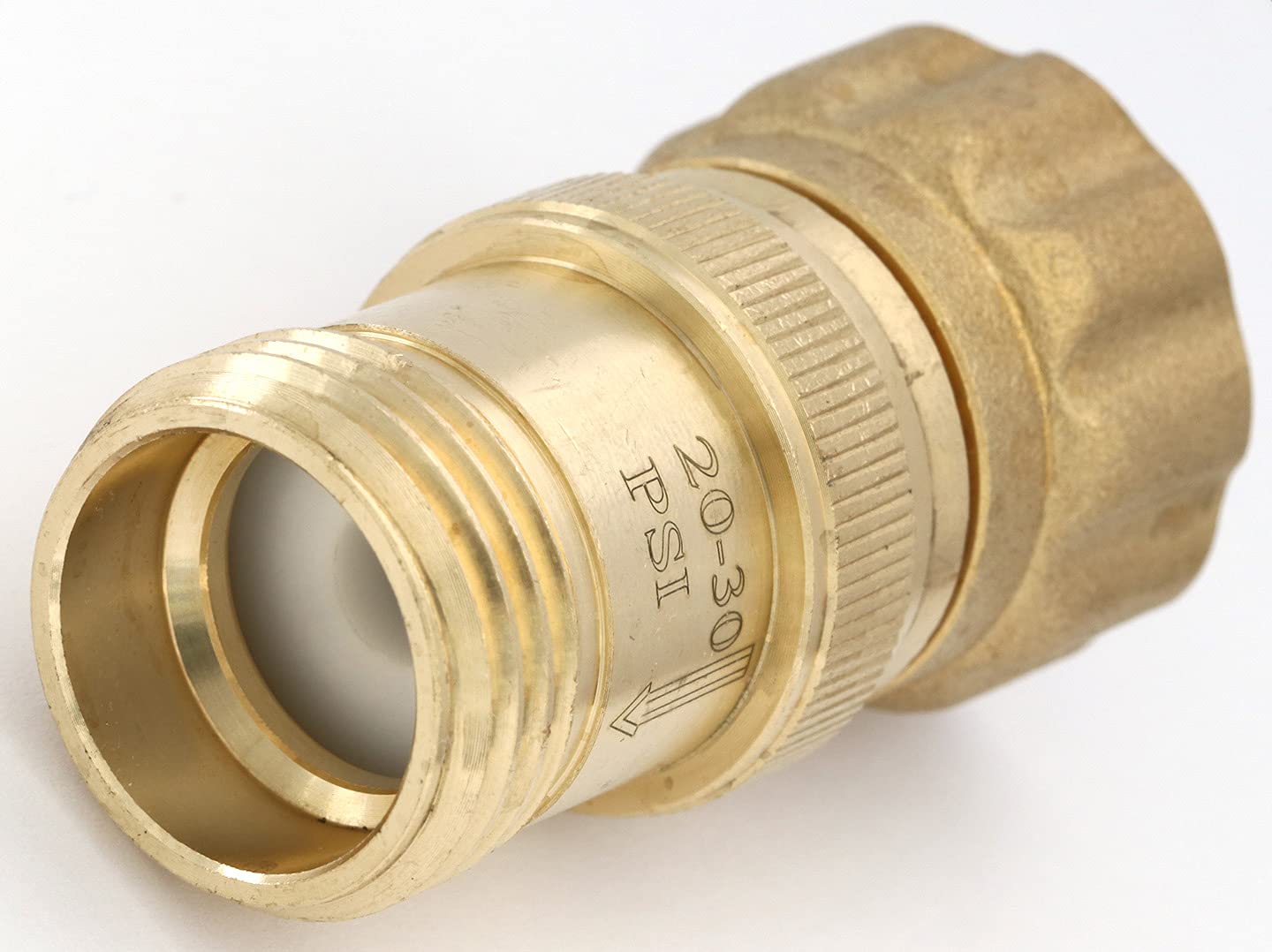 Wytrzymały regulator ciśnienia wody 25 psi 3/4 cala wąż gwint system nawadniania kropelkowego reduktor ciśnienia, bezołowiowy mosiądz