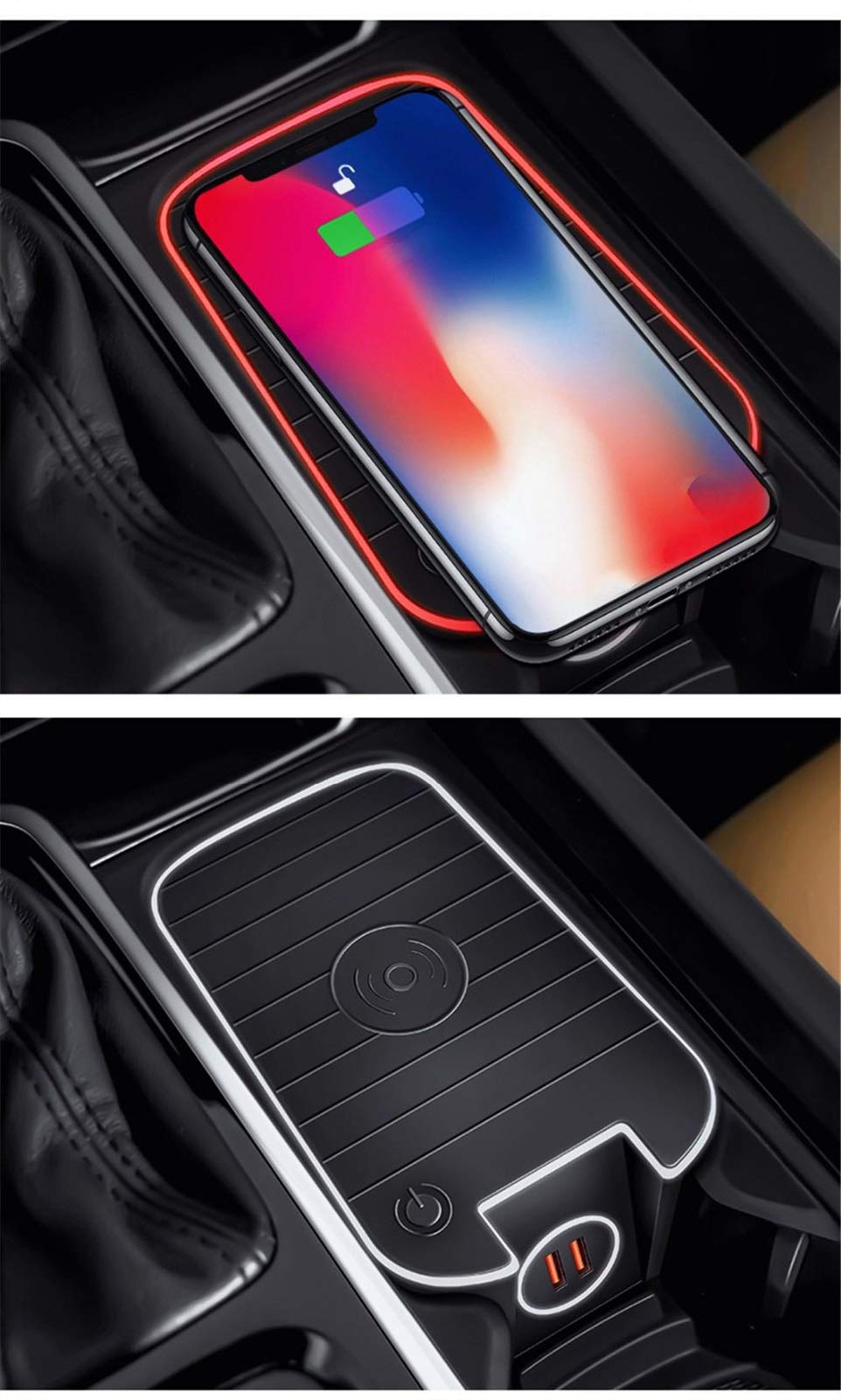 Ładowarka bezprzewodowa, do, for VOLVO, S90 2020 2019 2018 2017 2016 samochodowa telefonu z płytką AKCESORIA