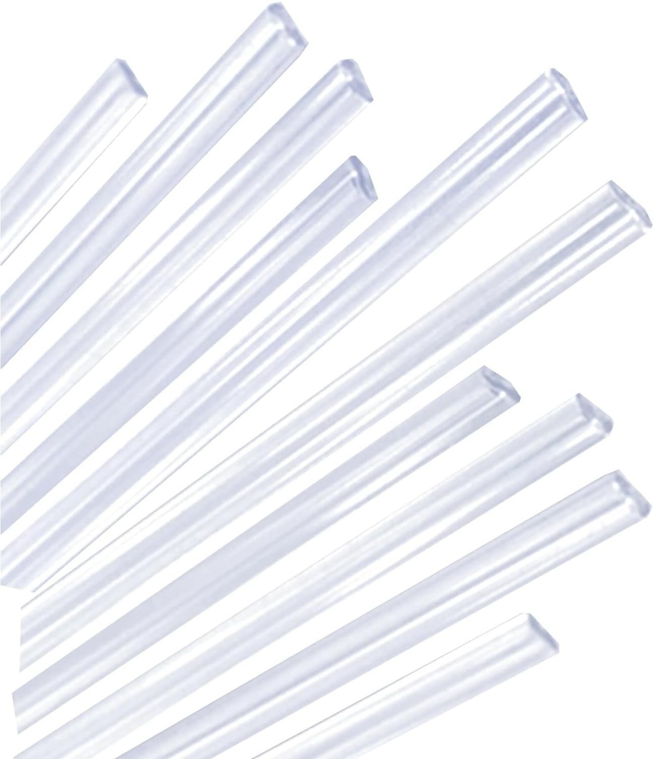 Shiketong One Color Transparent Cpvc Reusableplastic Welding Rods - Durable Welder Sticks For Pipe Welding, 5Mm Width, 1.2M Length(10Pcs)