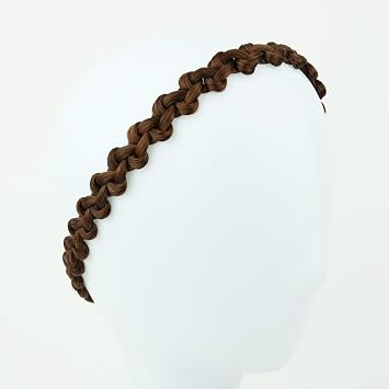 CAISHA Hair Band Plaited Braid Headband Hairpiece Brown Mix HZ9-2