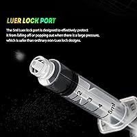 Vista 43 de SHAOTONG 10mL Syringe with 21 Gauge 1.5 Inch Needle Lab Disposable Sample Injection Syringes, 100 Pack