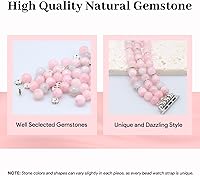 Vista 112 de JR.DM Natural Stone Beaded-Bands Women Compatible with Apple Watch Series 11 10 9 8 7 6 5 4 SE 3 2 1 Fashion Stretch Handmade Bracelet Fancy Boho