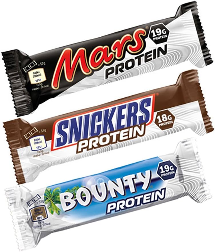 Mars, Snickers & Bounty Protein Bars (Mixed Box) - 18 Bars