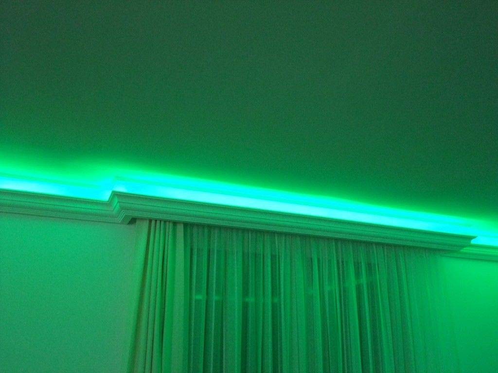 20 Meter XPS Styroporleisten Wandleisten & Deckenleisten LED Licht Leisten Indirekte Beleuchtung LED Decken Stuckleisten Profil BL24, Weiss