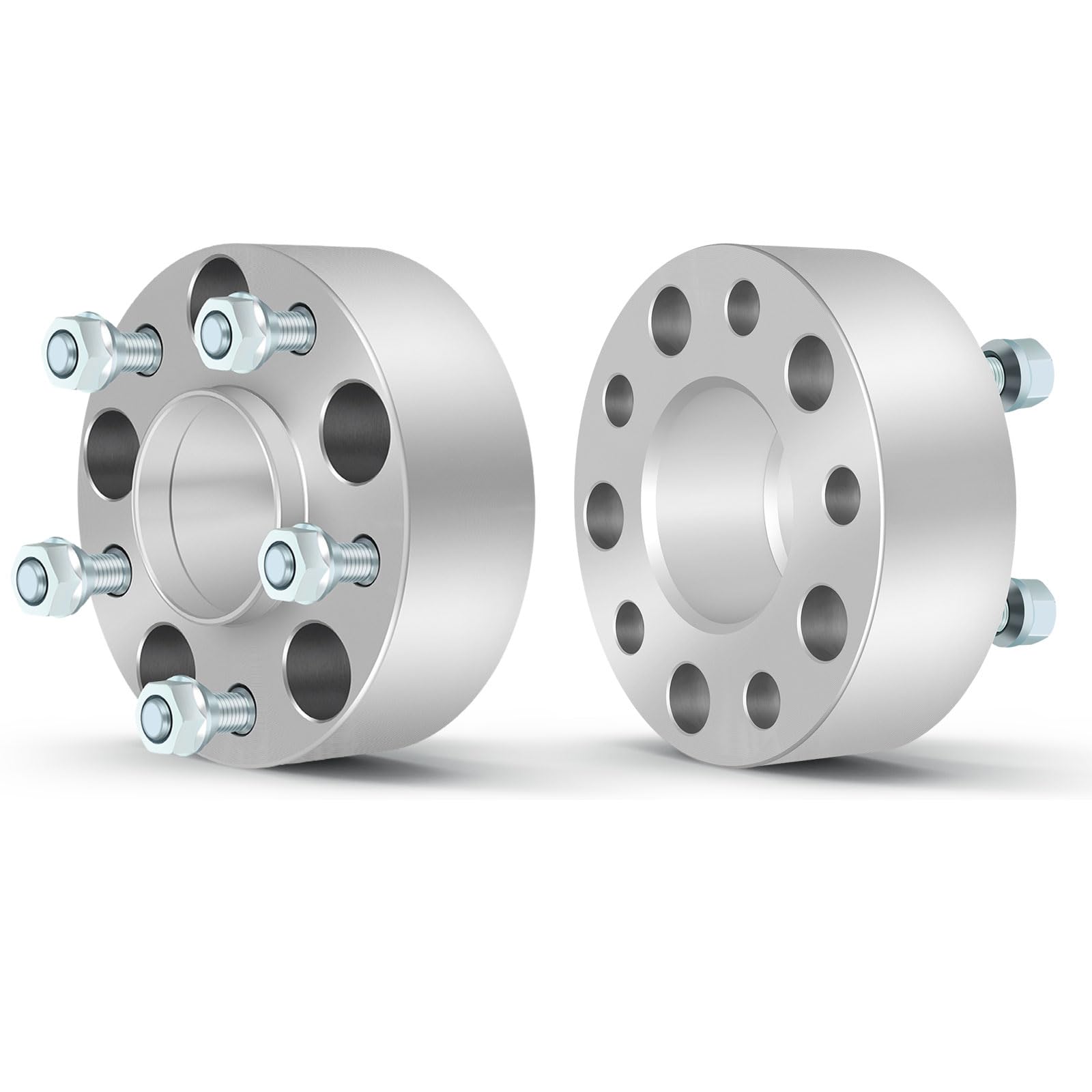 4-Piece Wheel Spacers 1" Thick | 5x4.75 Bolt Pattern, 12x1.5 Studs For Chevy Camaro Corvette
