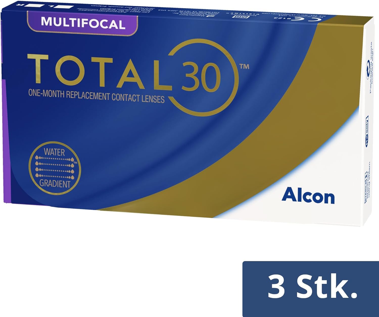 TOTAL30 Multifocal lentes de contacto mensuales | 3 lentes | R 8.4 mm | D 14.2 mm | adición baja | -03.75 dioptrías