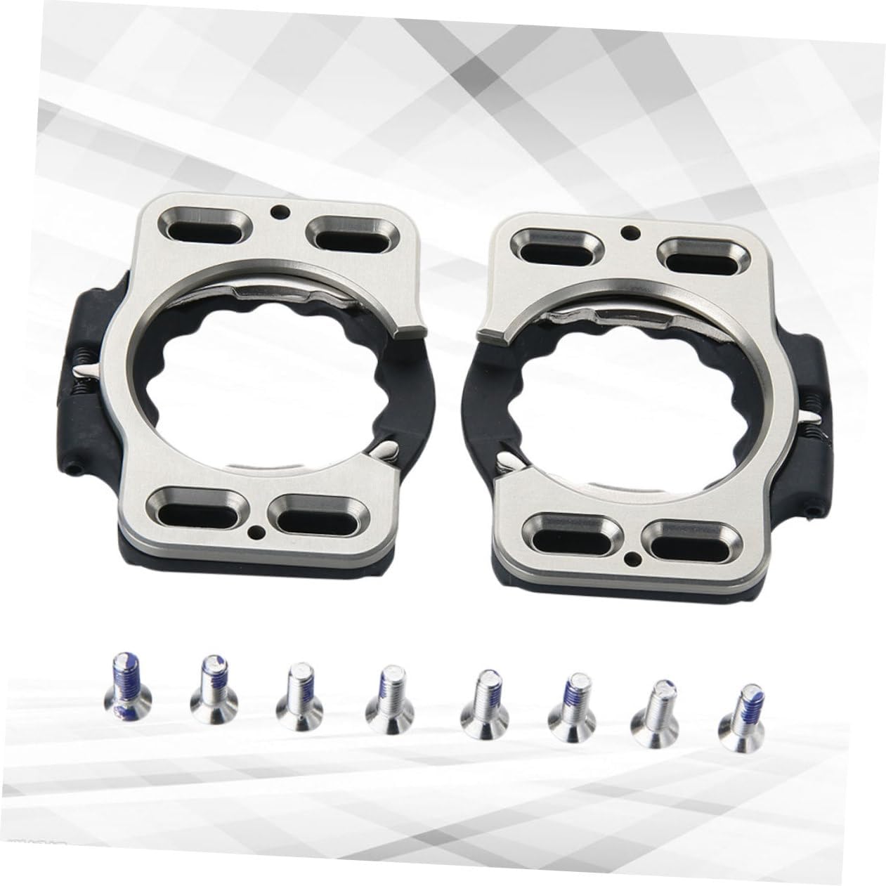 Bike Pedal Cleat Kit Self-Locking Cycling Pedals for Road Mountain Bikes Easy Install Lock Step Lock