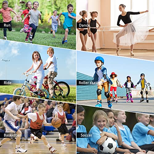 Alta Qualità Gomitiera Basket per Bambini,Morbido Protezione per Braccio,Elastico Protezione per Gomito per Danza Pallamano Ginnastica Ritmica MTB Pattinaggio Yoga