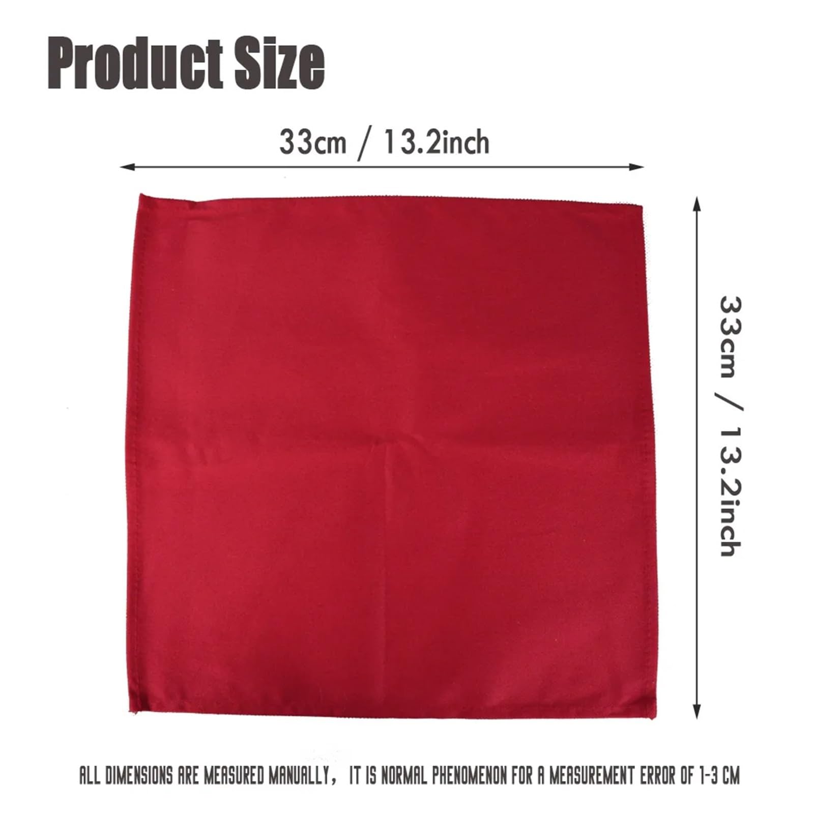 Tovagliolo di Stoffa 10 pezzi rosso bianco cotone 33x33cm Panno pieghevole quadrato for hotel ristorante western tavolo da pranzo tavola da pranzo spessore tovagliolo tessile di casa ( Color : Thick c
