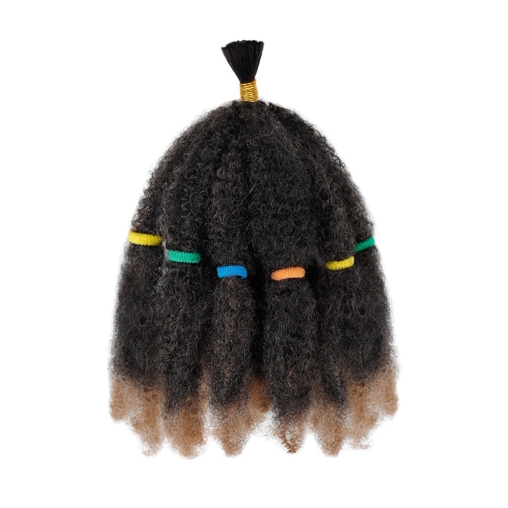 Afro Kinky Twist Hair, 6 sztuk, wstępnie rozciągnięte, 30,5 cm, Spring Twist, naturalne warkocze, syntetyczne peruki plecione (1BT27#)