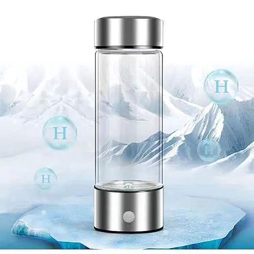 Miniatura 5 de Botella de agua de hidrógeno, generador de agua de hidrógeno portátil, taza de vidrio de agua rica en hidrógeno recargable, máquina ionizadora de