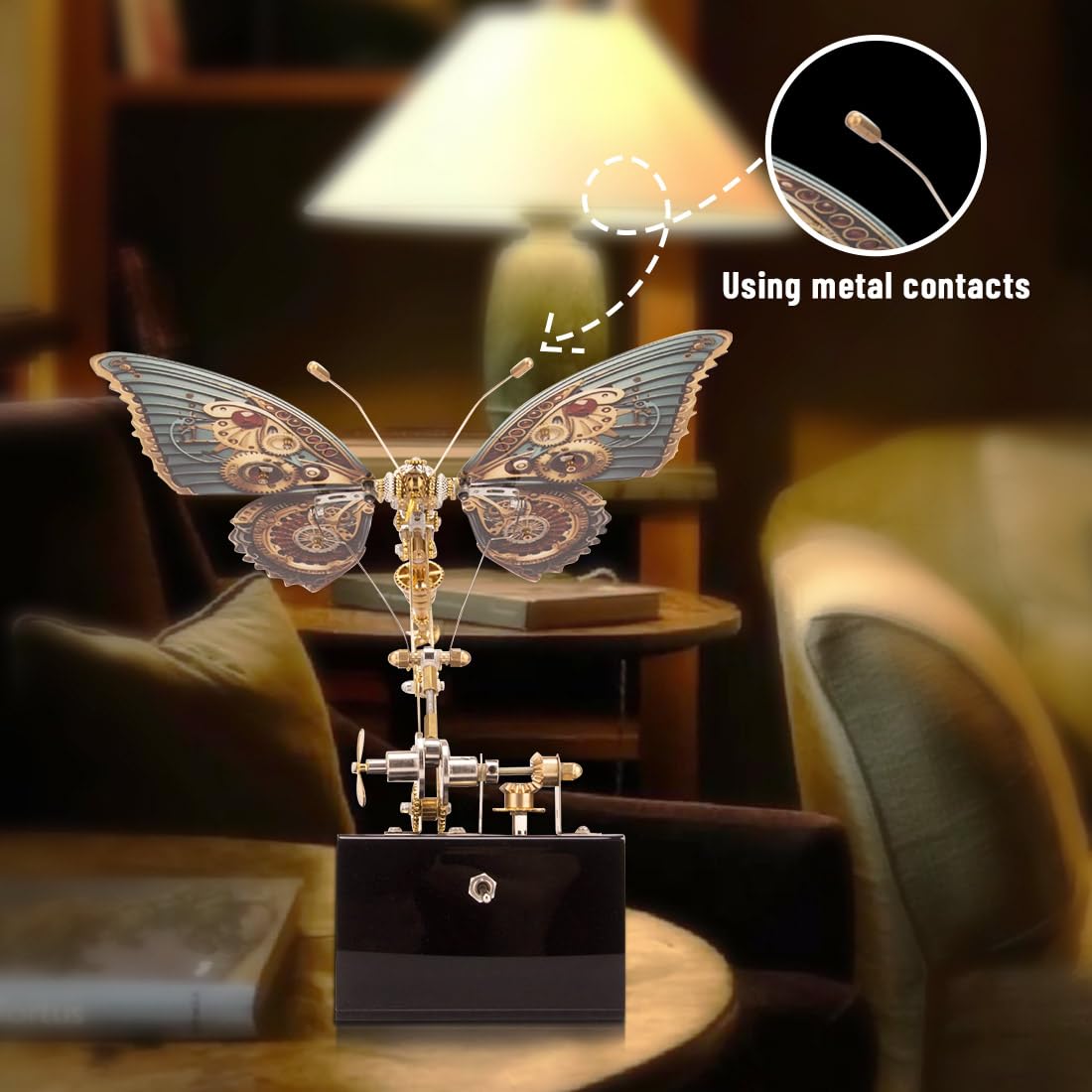 3D Metall Puzzle Modellbausatz Erwachsene, DIY 3D Puzzle Metall Schmetterling, Metall 3D Puzzle Model Kit Desktop Spielzeug Geschenke - 300 Teile
