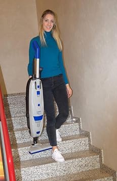 lindhaus LB3 eco Force Cordless Commercial Vacuum Cleaner Lightweight Battery-Powered Upright with HEPA Filtration & 36V Lithium-Ion Battery for Hotels, Offices & Hard Floors