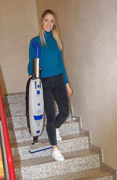 lindhaus LB3 eco Force Cordless Commercial Vacuum Cleaner Lightweight Battery-Powered Upright with HEPA Filtration & 36V Lithium-Ion Battery for Hotels, Offices & Hard Floors