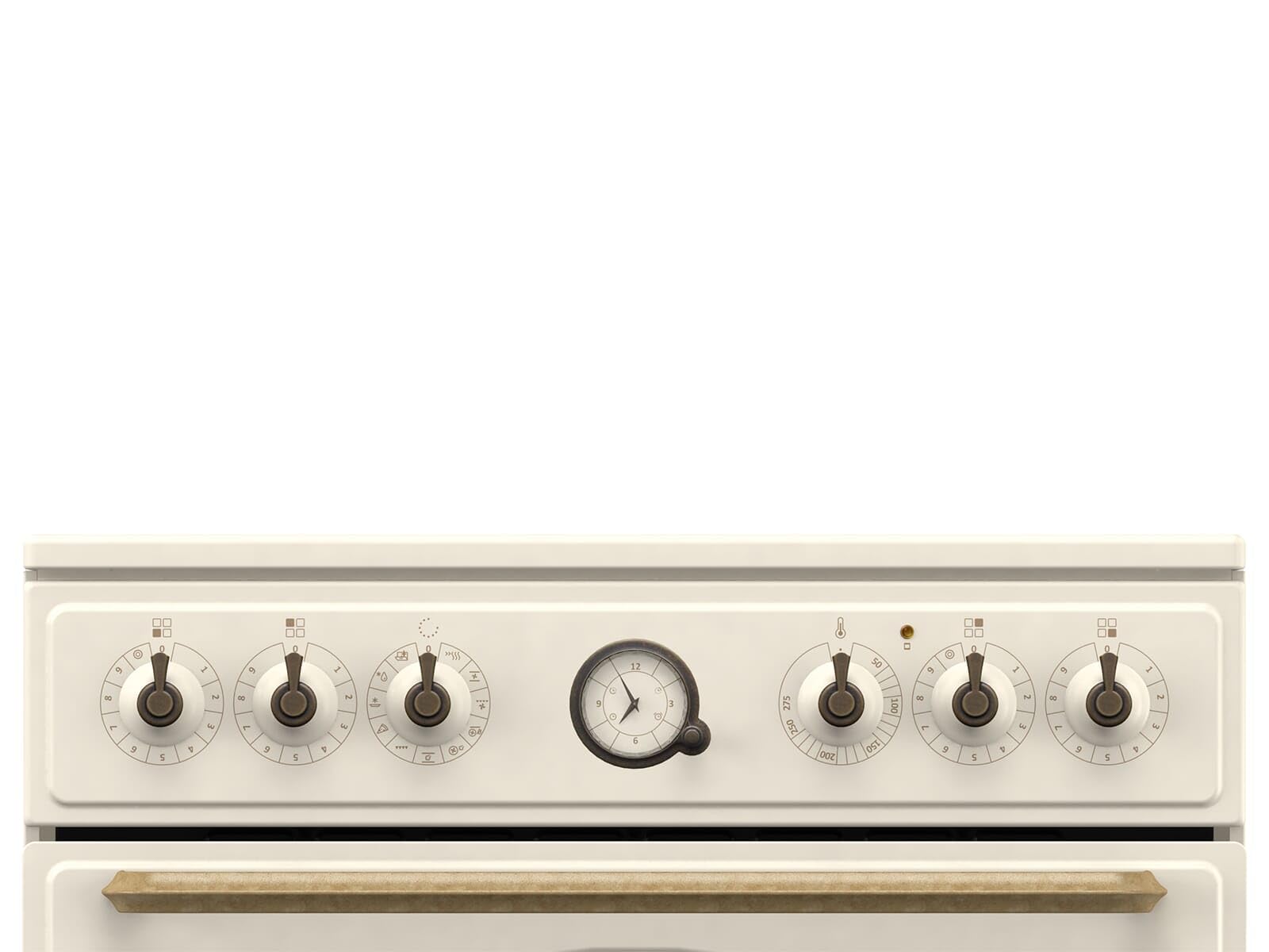 Gorenje Classico GECS 6 B70CLI - Stufa elettrica con piano cottura in vetroceramica, design retrò, 60 cm, 71 litri, chiusura delicata, riscaldamento rapido, AirFry/ExtraSteam/Pizza Mode/AquaClean