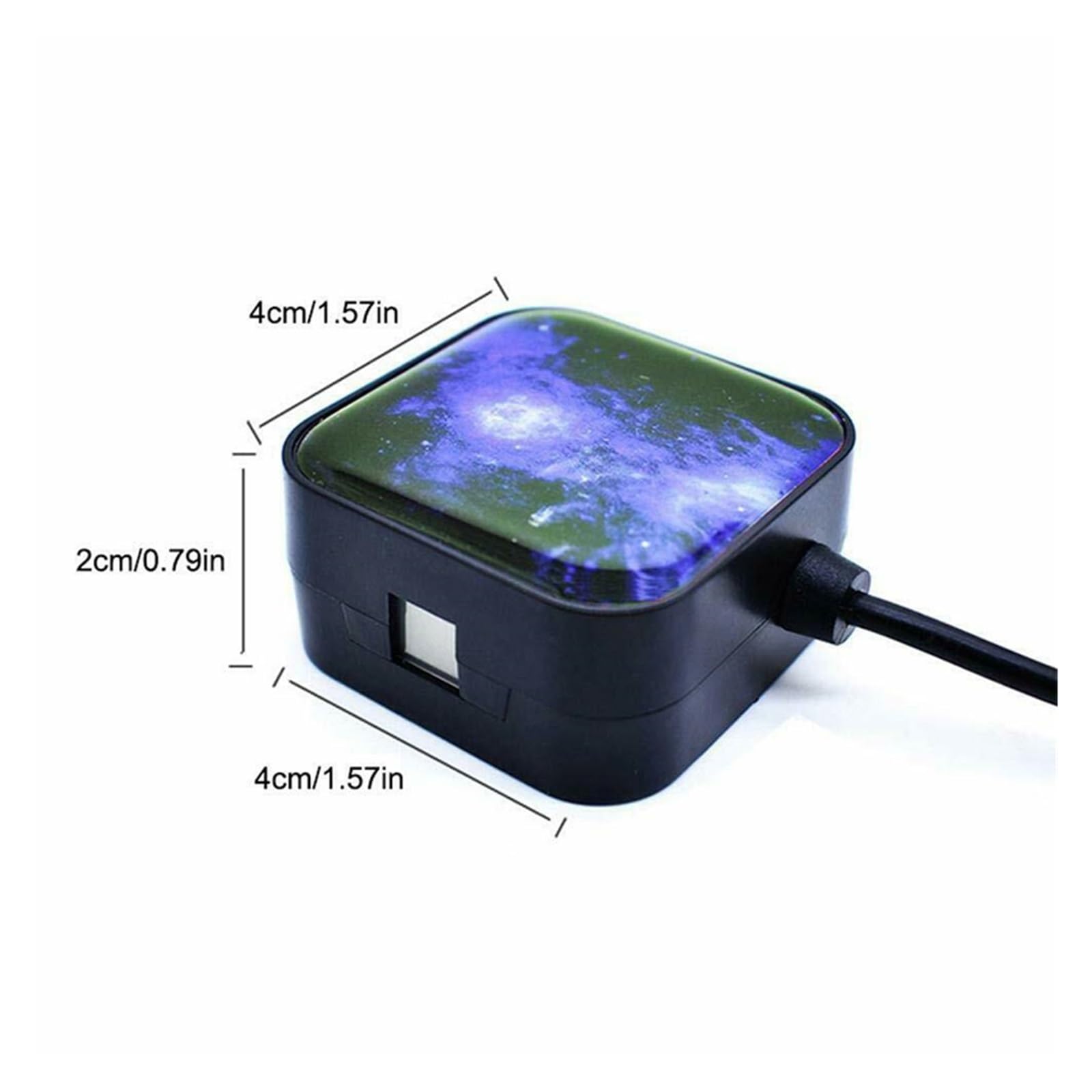 Oświetlenie Wnętrza Samochodu 5V USB Lampa Otoczenia Wnętrza Samochodu Niebieski Dach Star Light Starry Rotatation Remote Control