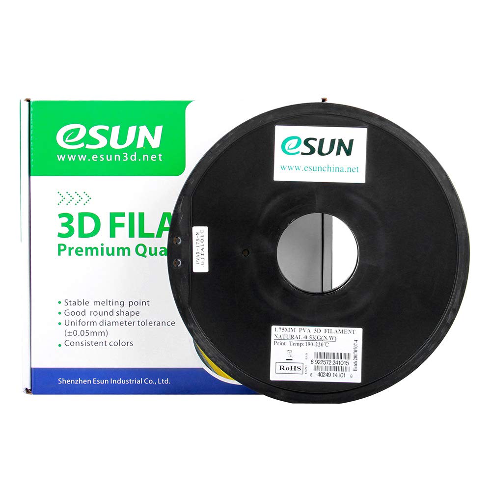 PVA Filament do drukarek 3D 1,75 mm 0,5 kg (1,1 funta) szpula materiały eksploatacyjne rozpuszczalne w wodzie wkłady z naturalnego materiału