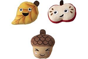 Fringe Studio Falling for You Plush Dog Toy Set: A Trio of Autumn Delights