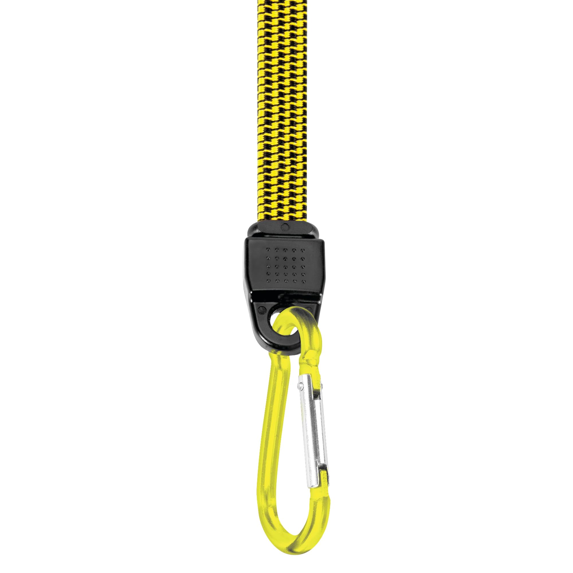 Performance Tool W1453 Cuerda elástica Plana de 61 cm con Gancho de mosquetón, Aluminio anodizado, Resistente a la corrosión, fácil de Instalar, límite de Carga de 60 Libras