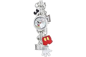 Disney MK2066 Women's Mickey Mouse Charm Watch: A Touch of Timeless Magic on Your Wrist