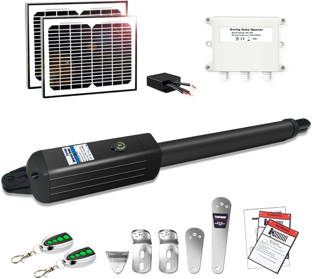 Buy TOPENS A8S Automatic Gate Opener Kit Heavy Duty Solar Single Gate