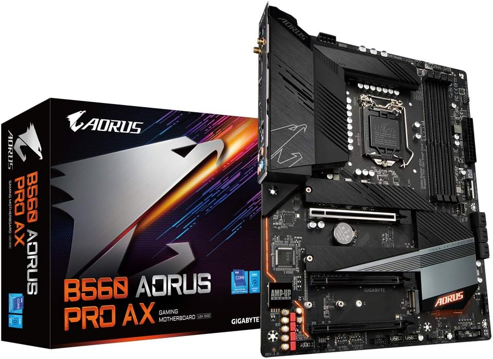 Gigabyte B560 AORUS PRO AX ATX Motherboard for Intel LGA 1200 CPUs Gigabyte B560 AORUS PRO AX ATX Motherboard for Intel LGA 1200 CPUs