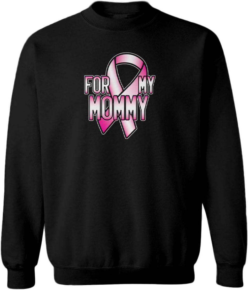 Tcombo for My Mommy - Breast Cancer Ribbon Youth Fleece Crewneck Sweater