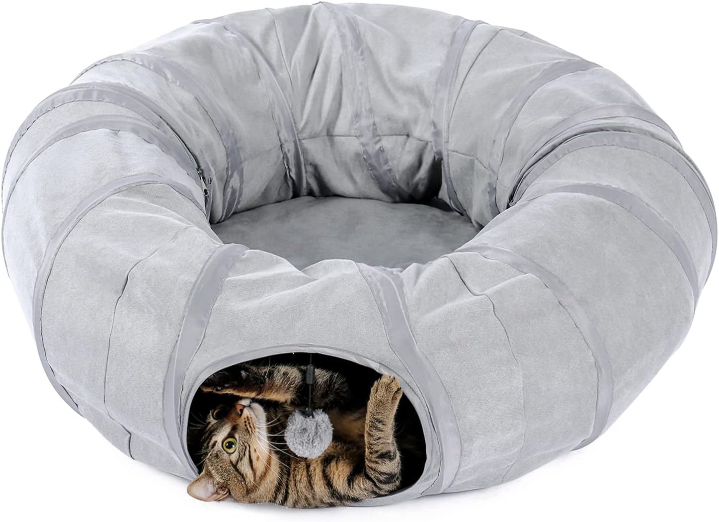 PAWZ Road Cat Tunnel Bed with Central Mat and Peek Hole