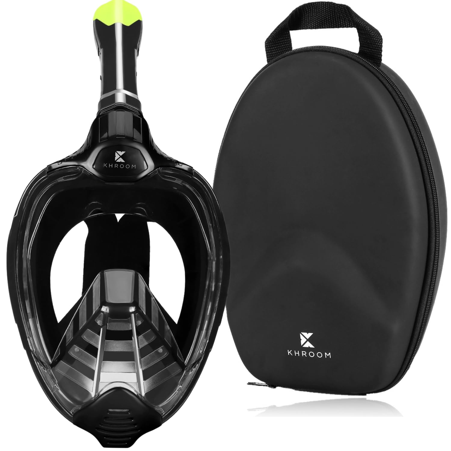 Khroom Máscara de esnórquel Segura para CO2 Probada por DEKRA máscara Facial Completa | Seaview X - máscara de Buceo para Adultos y niños